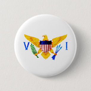 DIE US-JUNGFERNINSELN-FLAGGE BUTTON