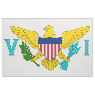 Die US-Jungferninseln-Flagge Stoff