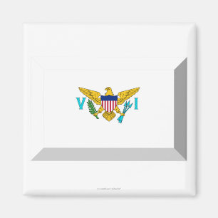 Die US-Jungferninseln-Flaggen-Juwel Magnet
