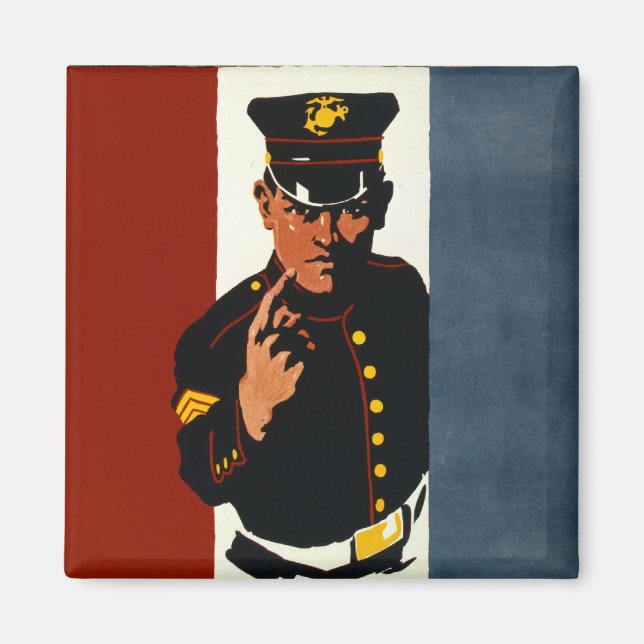 Die US-Marineinfanterie Wollte Sie Magnet (Vorne)