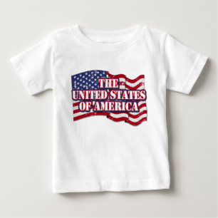 Die USA mit Flaggenproblemen Baby T-shirt
