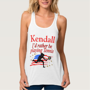 DIE USA SPIELEN STATT TENNIS PERSONALISIERT TANK T TOP