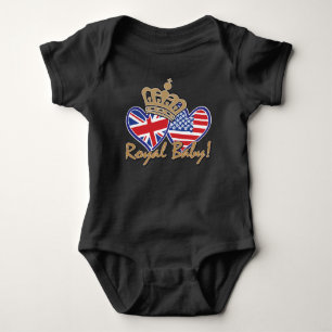 Die USA und das Vereinigte Königreich tragen eine Baby Strampler
