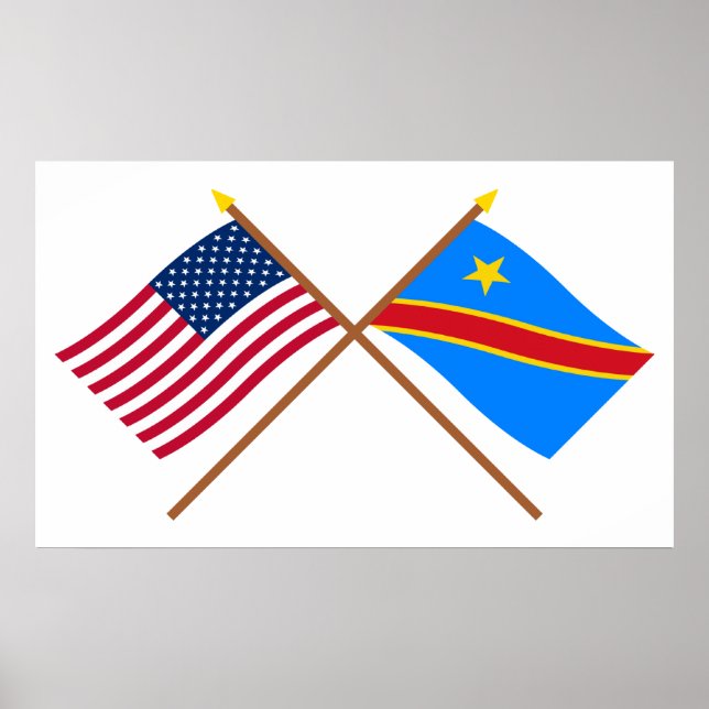 Die USA und die Demokratische Republik Kongo überq Poster (Vorne)