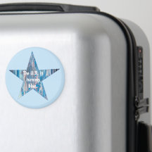 Die USA werden blau, abstrakte Sternmagneten