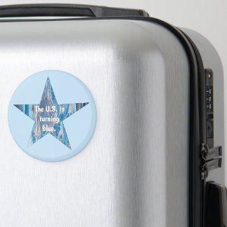 Die USA werden blau, abstrakte Sternmagneten Magnet