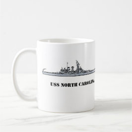 DIE USS NORTH CAROLINA FUEL FOR FLEET KAFFEETASSE