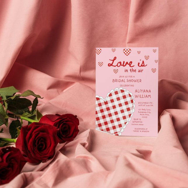 Die Valentine Liebe befindet sich im Air Pink Brau Einladung (Von Creator hochgeladen)
