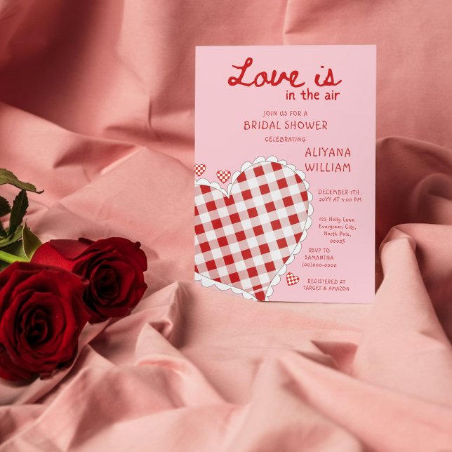 Die Valentine Liebe befindet sich im Air Pink Brau Einladung (Von Creator hochgeladen)