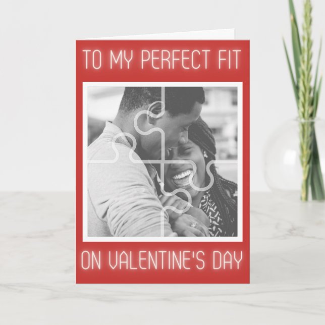 Die Valentinkarte für das benutzerdefinierte Foto  Karte (Vorderseite)