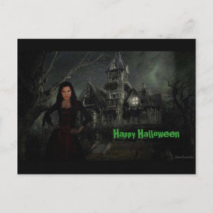 Die Vamp Halloween Postkarte