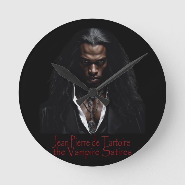 Die Vampire Satires decken Kunst ab Runde Wanduhr (Vorderseite)