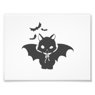 Die Vampirkatze hat einen Hund - Wählen Sie die F Fotodruck