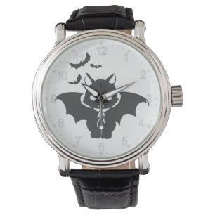 Die Vampirkatze hat einen Hund - Wählen Sie die Fa Armbanduhr
