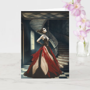 Die Vampirkönigin Surreal Art Karte