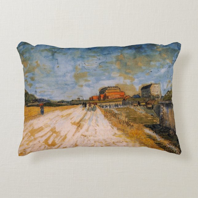Die Van Gogh Road verläuft neben den Pariser Rampa Dekokissen (Vorderseite)
