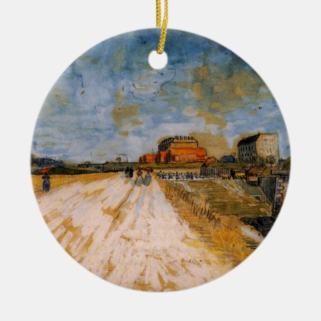 Die Van Gogh Road verläuft neben den Pariser Rampa Keramikornament (Vorne)
