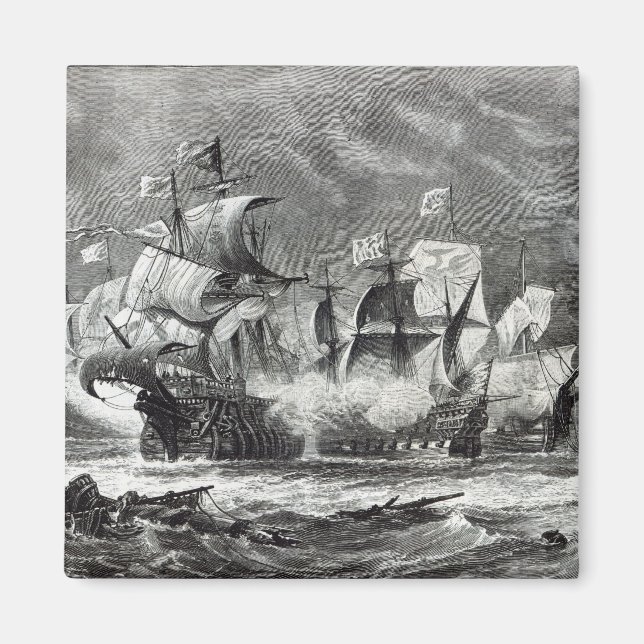 Die Vanguard unter Sir William Winter Magnet (Vorne)