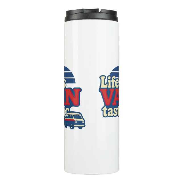 Die VANtastic Red Cream Blue Edition von Life Thermosbecher (Rückseite)