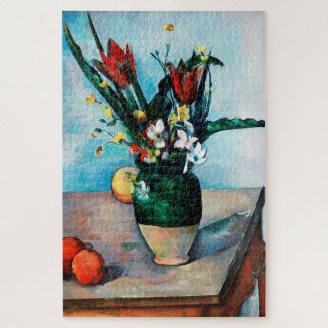 Die Vase von Tulips, Paul Cezanne (Vertikal)