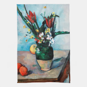 Die Vase von Tulips, Paul Cezanne Geschirrtuch