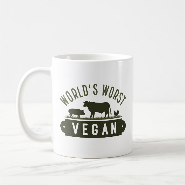 Die Vegansten der Welt Kaffeetasse (Links)