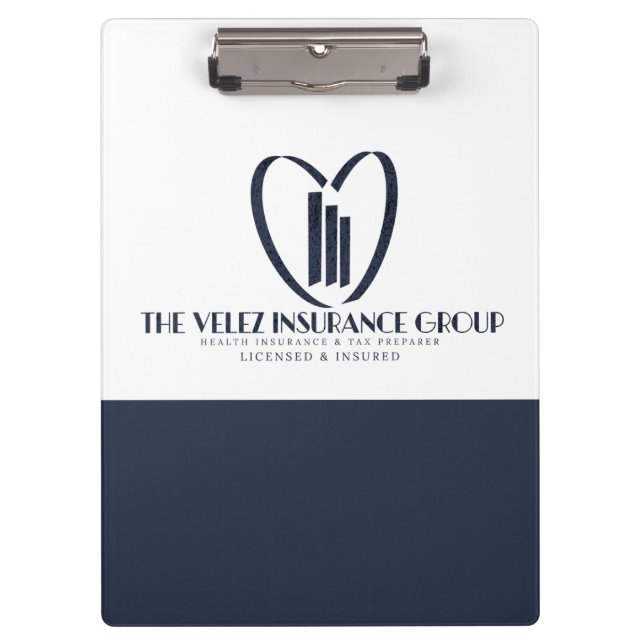 Die Velez Versicherungsgruppe Klemmbrett (Vorderseite)