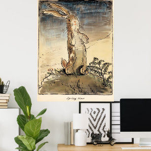 Die Velveteen Kaninchen , Frühlingszeit Poster