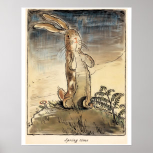 Die Velveteen Kaninchen , Frühlingszeit Poster