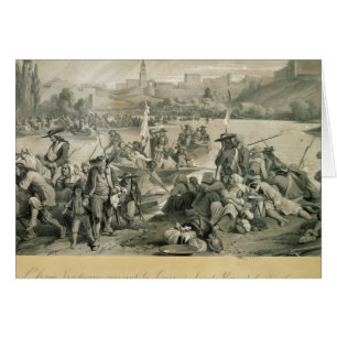 Die Vendean Armee, welche die Loire kreuzt