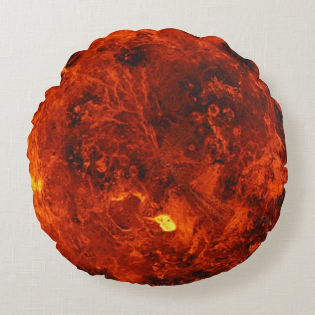 Die Venus des Planeten Rundes Kissen (Vorderseite)