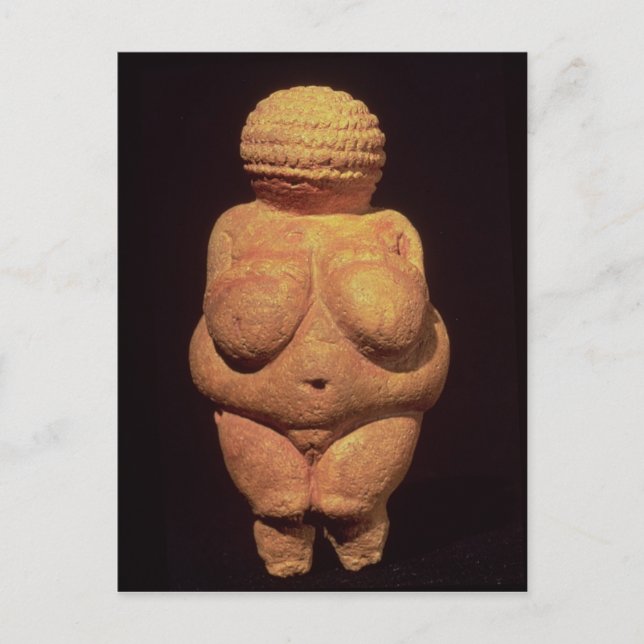 Die Venus von Willendorf, das Fruchtbarkeitssymbol Postkarte (Vorderseite)