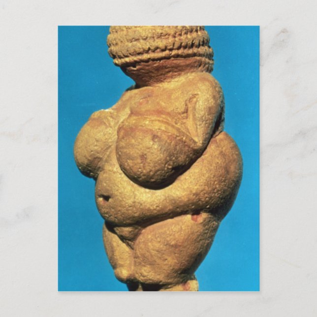 Die Venus von Willendorf Postkarte (Vorderseite)