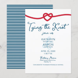 Die Verbindung der knot-chic-heiligen Hochzeit Einladung