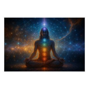Die Verbindung zwischen Chakras und Quantenmechani Poster