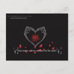 Die verbotene Rose: Niemals sicher Grußkarte Postkarte