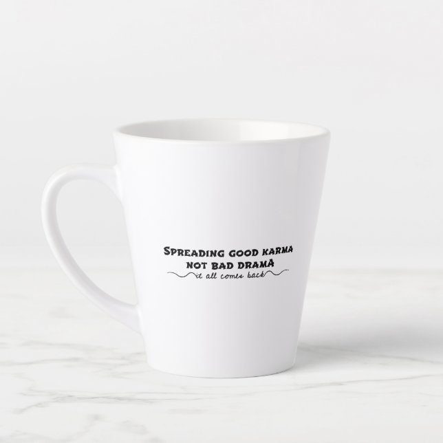 Die Verbreitung von Karma, nicht von schlechtem Dr Milchtasse (Links)