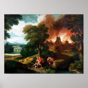 Die Verbrennung von Troja Poster