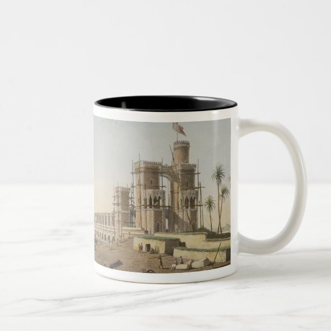 Die Verdammung über dem Nil, das Gebäude des Zweifarbige Tasse (Rechts)