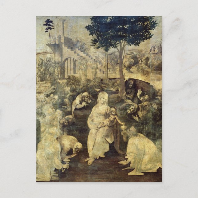 Die Verehrung der Magi, 1481-2 Postkarte (Vorderseite)