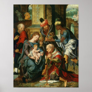 Die Verehrung der Magi, 1530 Poster