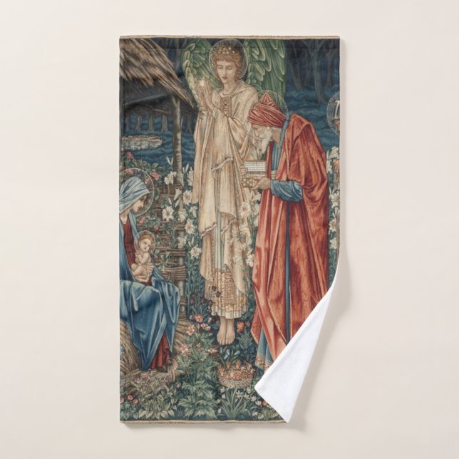 Die Verehrung der Magi 1890 durch William Morris Handtuch (Handtuch)