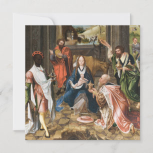 Die Verehrung der Magi-jesus-Urlaubskarte Karte