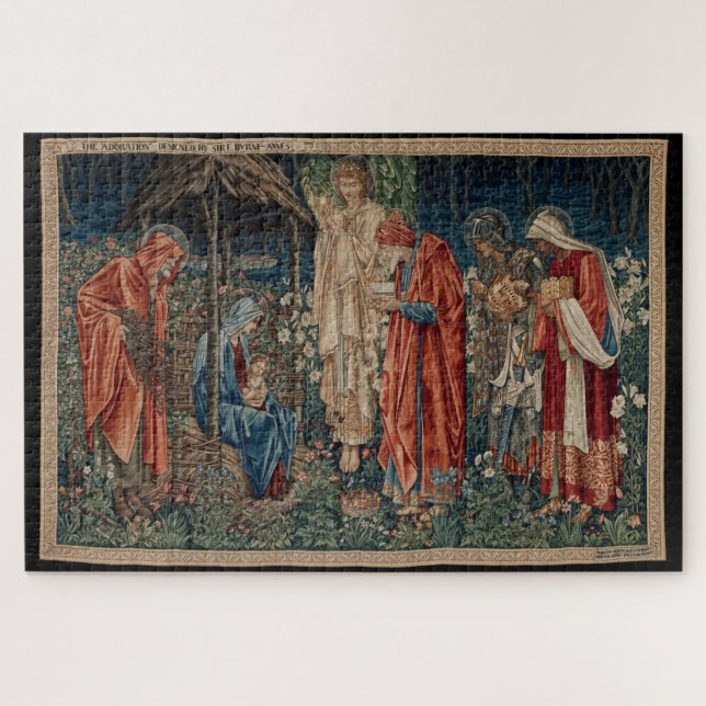 Die Verehrung der Magi (von Edward Burne-Jones) (Horizontal)