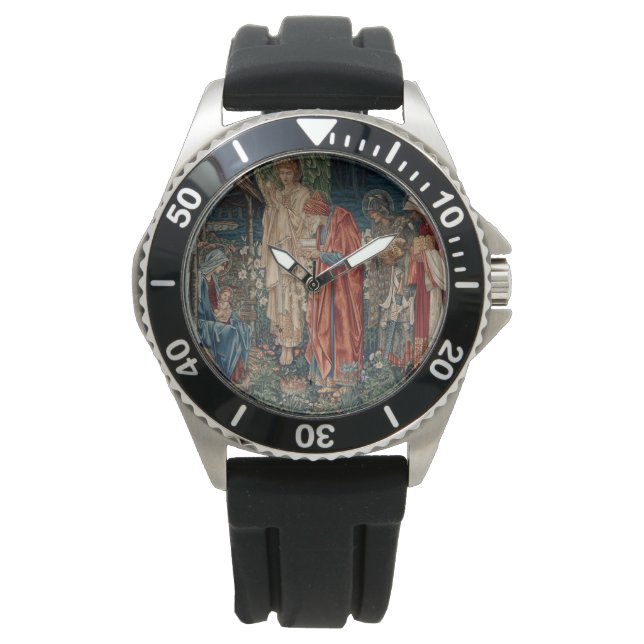 Die Verehrung der Magi (von Edward Burne-Jones) Armbanduhr (Vorderseite)