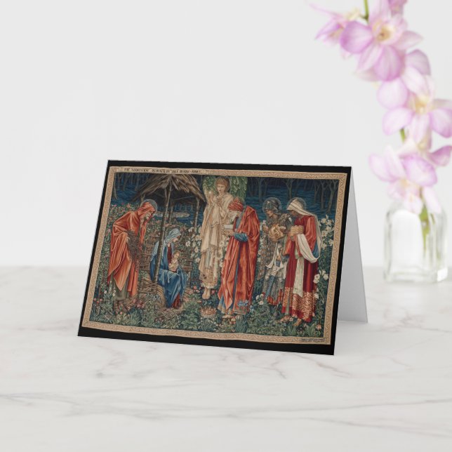 Die Verehrung der Magi (von Edward Burne-Jones) Karte (Orchidee)
