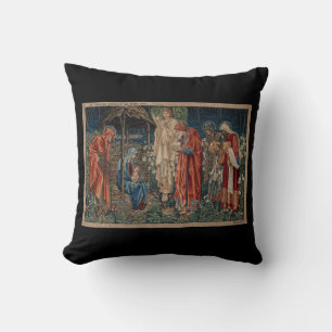 Die Verehrung der Magi (von Edward Burne-Jones) Kissen
