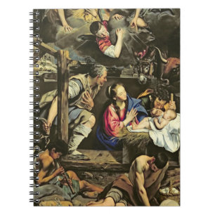Die Verehrung der Schäfer, 1612 (Öl auf canva Notizblock