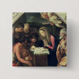 Die Verehrung der Schäfer, c.1640-42 Button