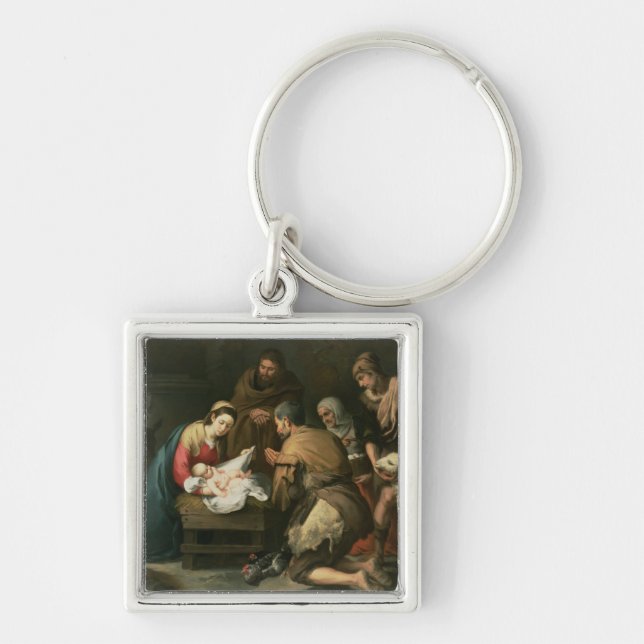Die Verehrung der Schäfer, c.1650 Schlüsselanhänger (Vorne)